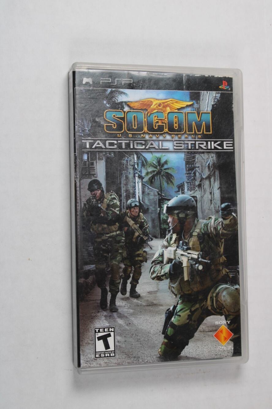 SOCOM: U.S. Navy SEALs - Tactical Strike (Sony PSP, 2007) CIB Complete w/ Manual